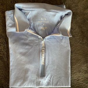 Armani Exchange Quarter Zip Polo Shirt